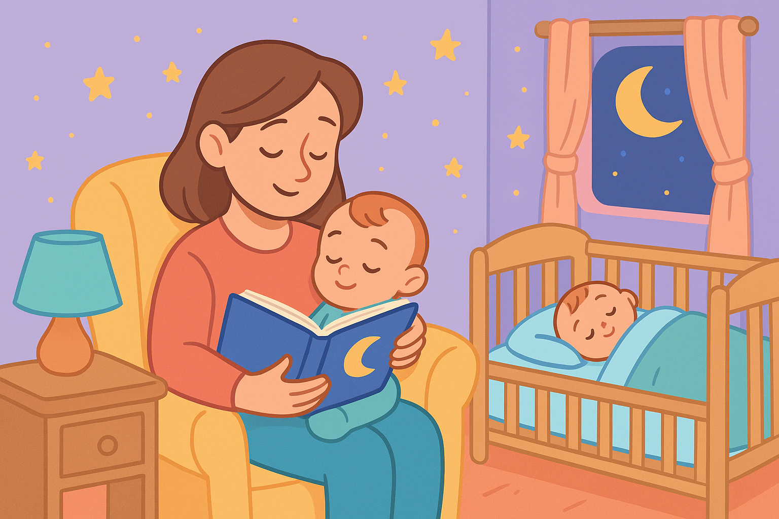 Parent reading to baby